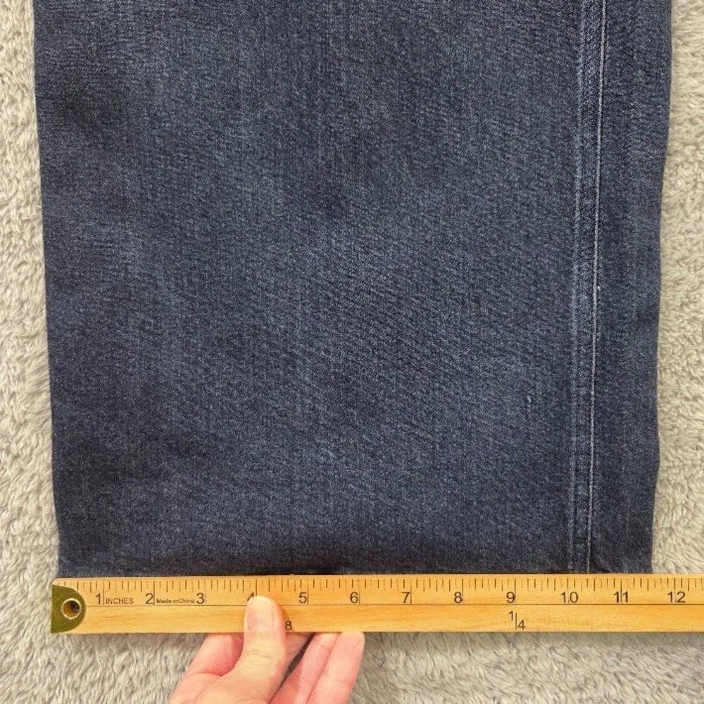 Good American Good Skate Jeans Size 8 High Rise Wide Leg Indigo NWT 34 Inseam - Picture 14 of 16